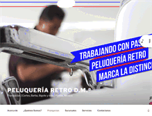 Tablet Screenshot of peluqueriaretrodm.com